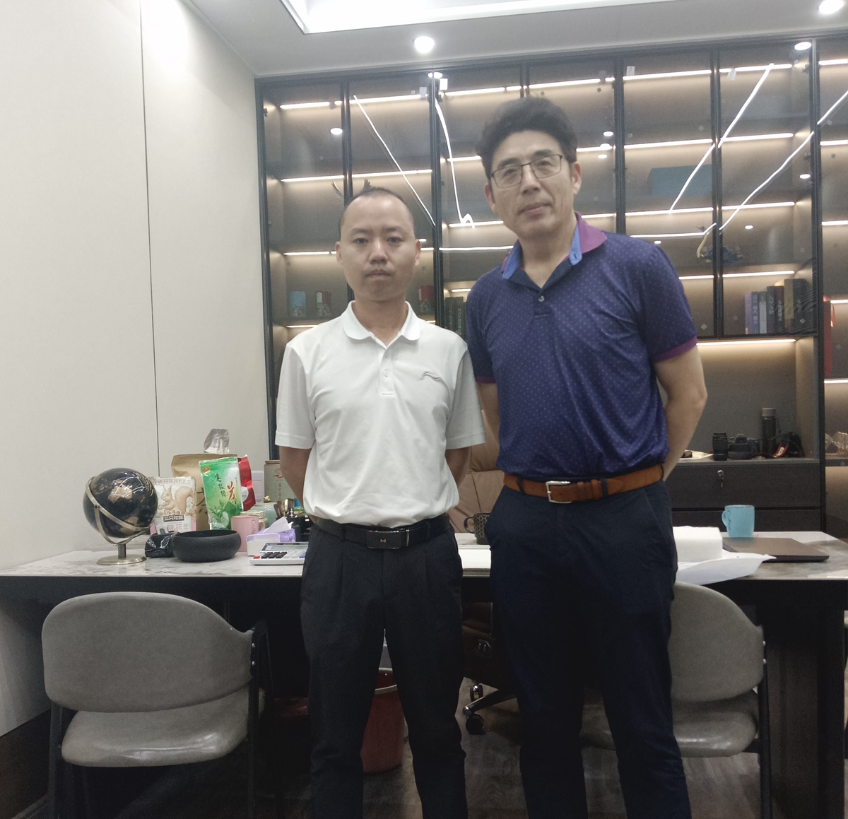 歡迎美國硅谷房產商到睿婕工廠考察，意將輕鋼別墅引入美國硅谷！
